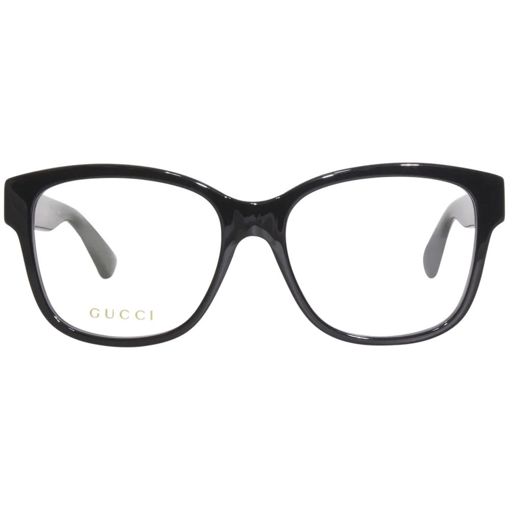 Gucci GG0038ON Eyeglasses Black Grey Plastico Rectangle